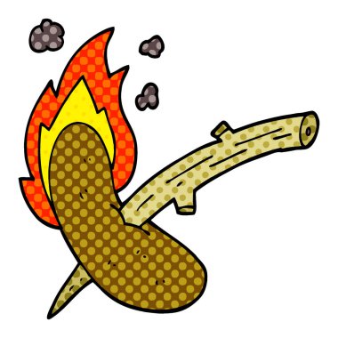 Sosisli sandviç çizgi film doodle