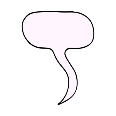 çizgi film doodle konuşma balonu