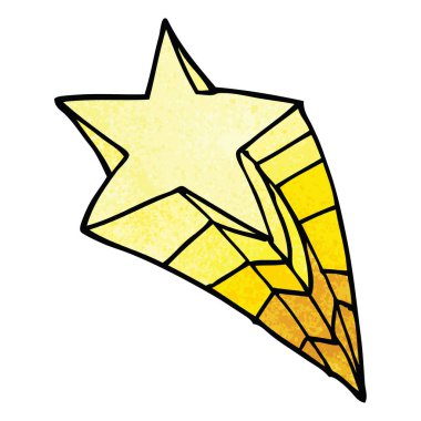 çizgi film doodle kayan yıldız