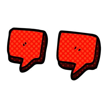 çizgi film doodle tırnak işaretleri