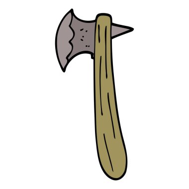 çizgi film doodle eski balta