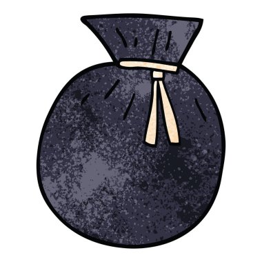 çizgi film bağlı doodle çuval