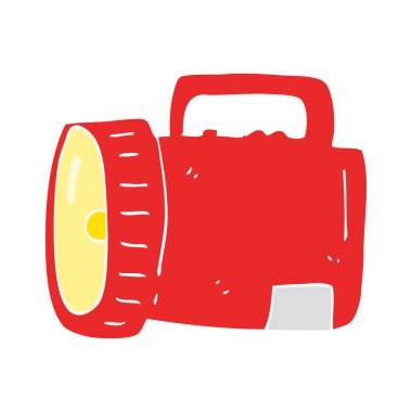 düz renk illüstrasyon meşale