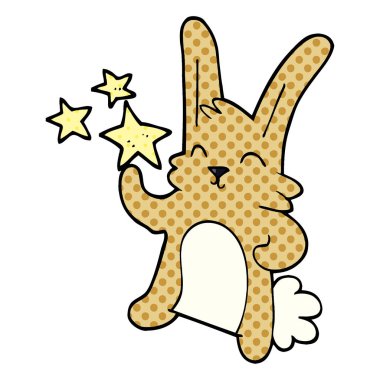 çizgi film doodle mutlu bunny