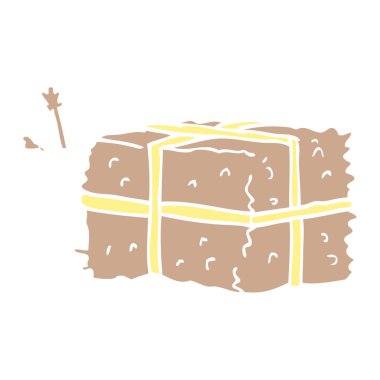 çizgi film doodle balya saman