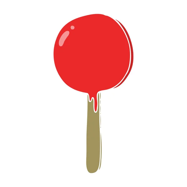 Flat Color Style Cartoon Lollipop — Stock Vector