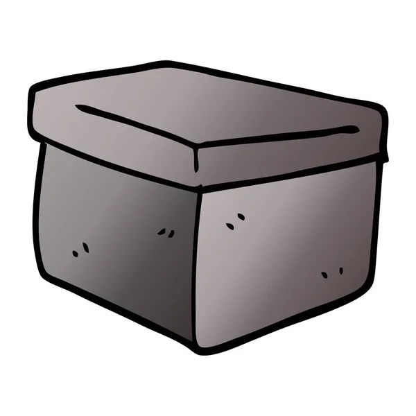 Caja Archivo Oficina Dibujos Animados Garabato — Vector de stock