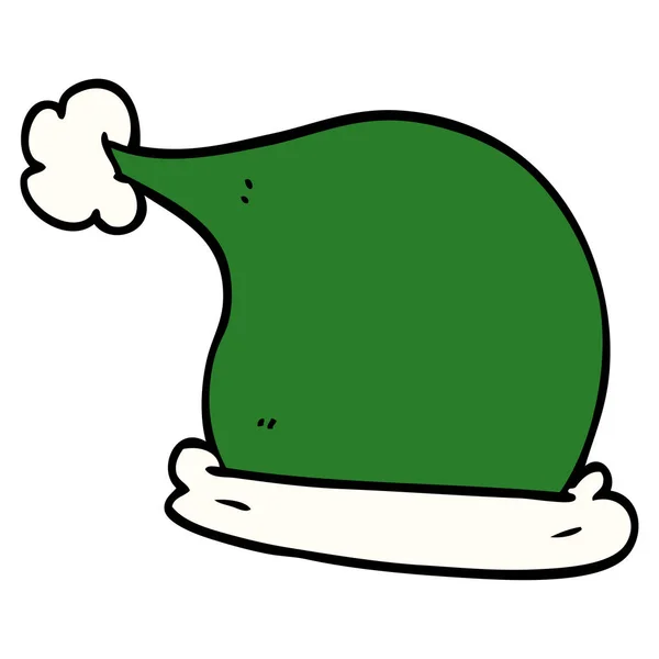 Chapeaux Noël Gribouillis Dessin Animé — Image vectorielle