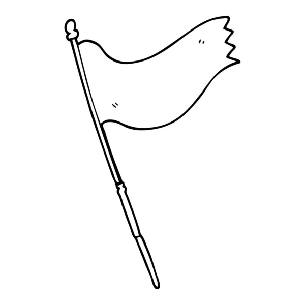 Рисунок Мультяшного Флага — стоковый вектор