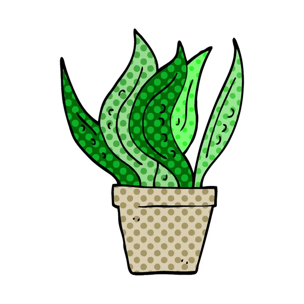 Cartoon Doodle Kamerplant — Stockvector