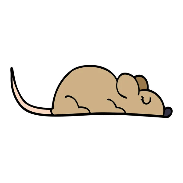 Cartoon Doodle Little Mouse — Stock Vector