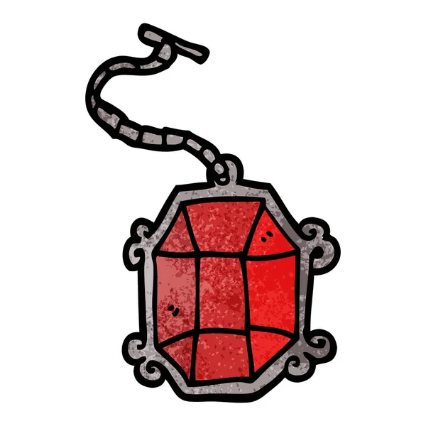 Cartoon Doodle Ruby Hanger — Stockvector