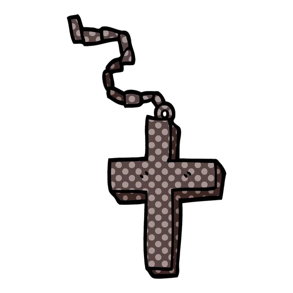 动画片涂鸦金属十字架 — 图库矢量图片