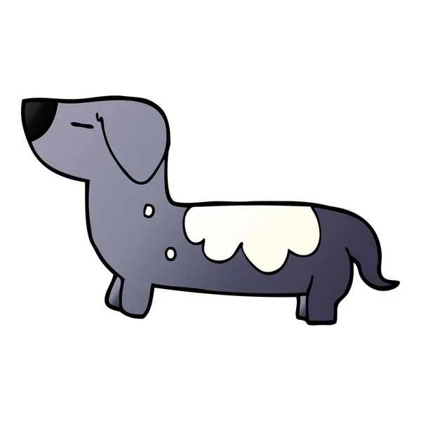 Desenho Animado Doodle Cão Vetor Ilustração —  Vetores de Stock