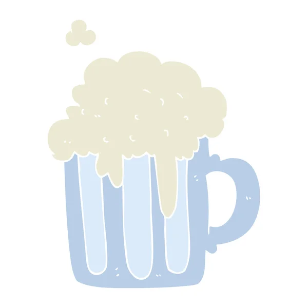 泡沫啤酒平彩例证 — 图库矢量图片