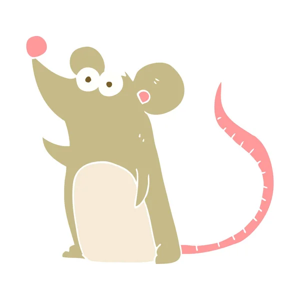 Illustration Couleur Plate Souris — Image vectorielle