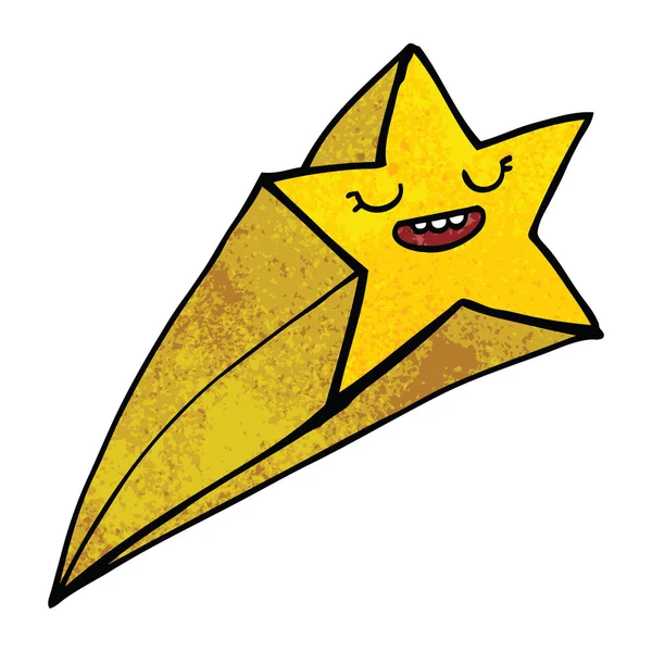 Kreskówka Doodle Spadająca Gwiazda — Wektor stockowy