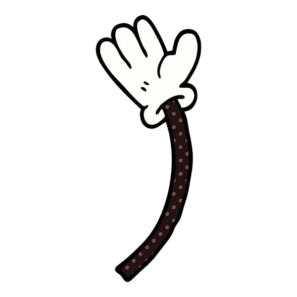 Cartoon Doodle Hand Gest — Stock vektor