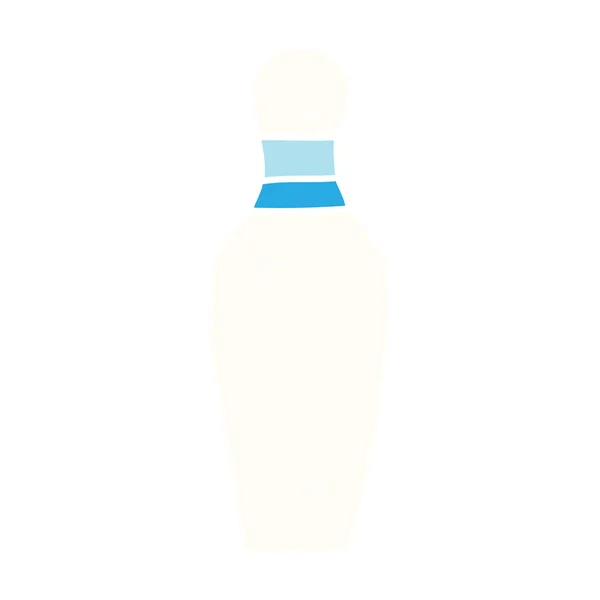 Cartoon Doodle Bowling Pin — Stockvector