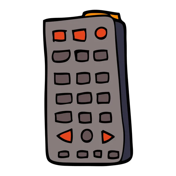 Cartoon Doodle Remote Control — Stock Vector