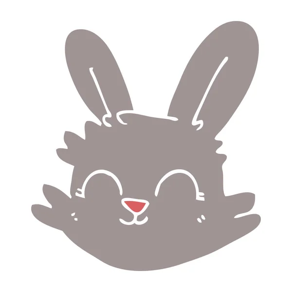 Cartoon Doodle Happy Rabbit — Stock Vector