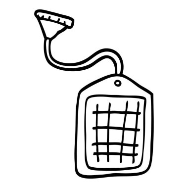 çizim karikatür yeşil çay dize çanta