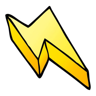 çizgi film doodle dekoratif şimşek