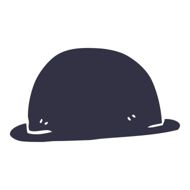 çizgi film doodle şapka, vektör çizim