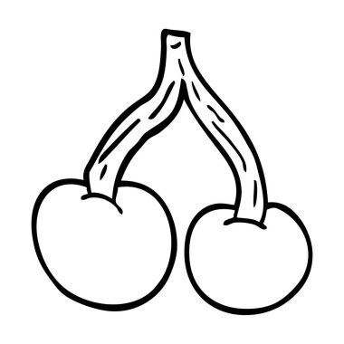 çizim karikatür parlak kiraz