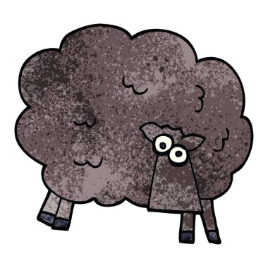 çizgi film doodle yüz karası