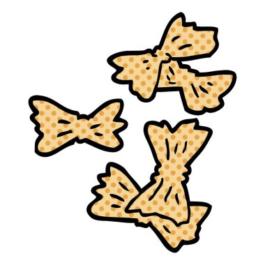 çizgi film doodle makarna şekilleri