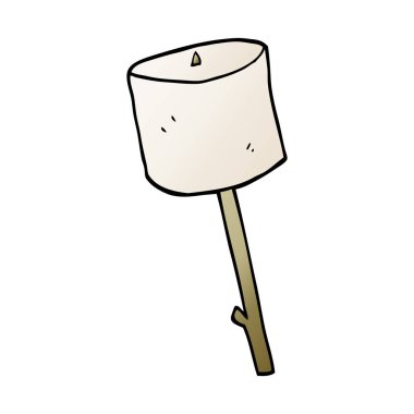 çizgi film doodle Stick marshmallow