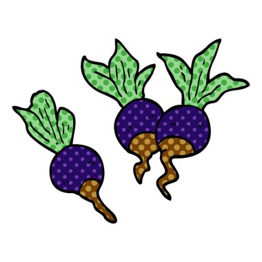 çizgi film doodle pancar bitkiler