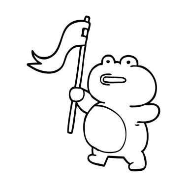 çizim karikatür kurbağa