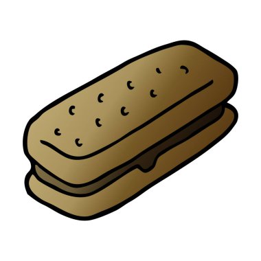 çizgi film doodle Çikolata bisküvi