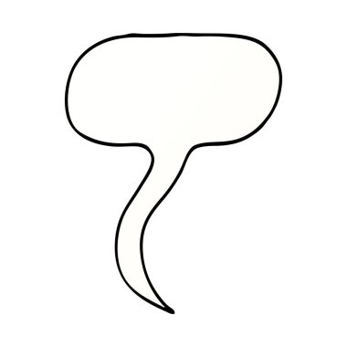 çizgi film doodle konuşma balonu