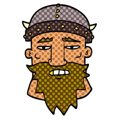 çizgi film doodle kızgın savaşçı