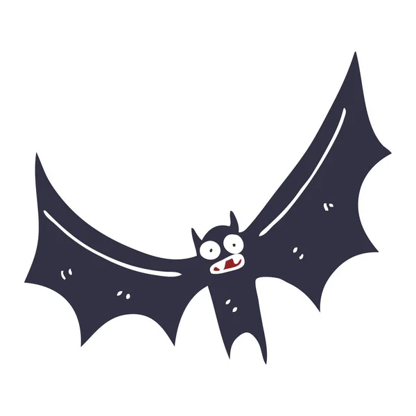 Kreskówka Doodle Bat Białym Tle — Wektor stockowy