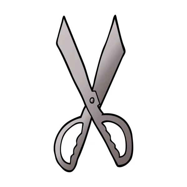 Kreslený Doodle Šicí Nůžky — Stockový vektor