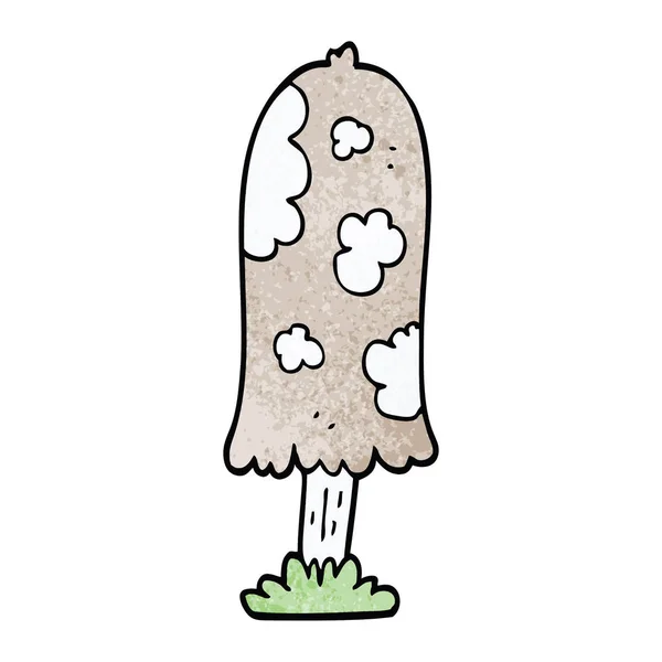 Cartoon Doodle Mushroom Illustrazione Vettoriale — Vettoriale Stock