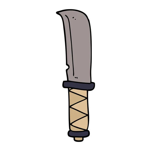 Zeichentrickkritzel Eines Messers — Stockvektor