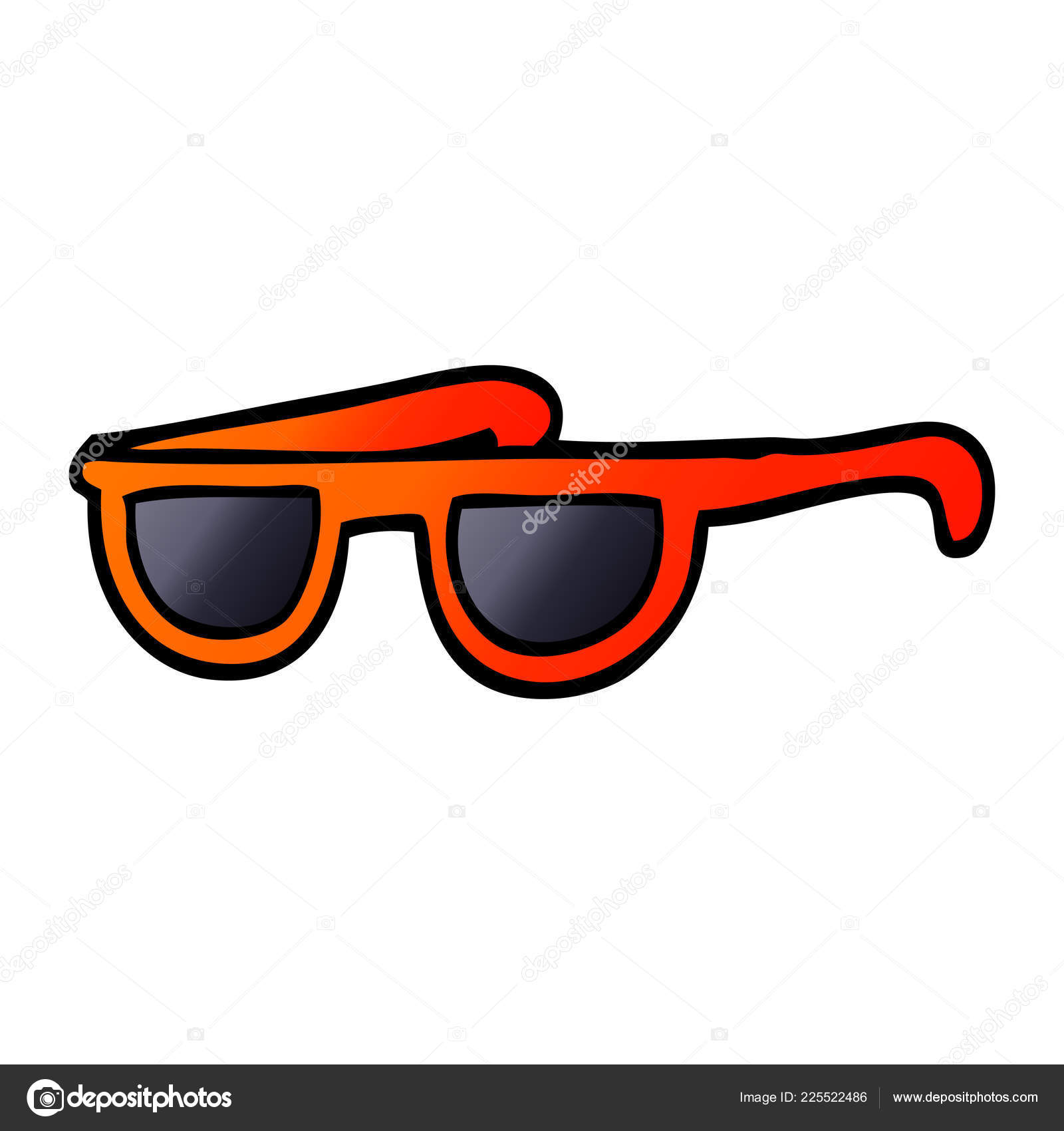 动画片涂鸦酷太阳眼镜图库矢量图©lineartestpilot 225522486, image size:1600x1700