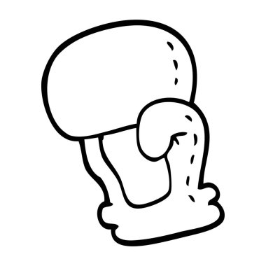 çizim karikatür boks eldiveni