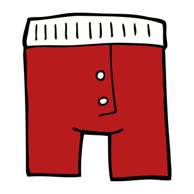 çizgi film doodle iç çamaşırı, vektör çizim