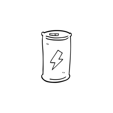 çizim karikatür enerji içeceği