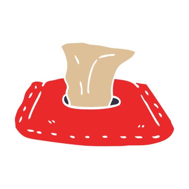 çizgi film doodle tuvalet mendil