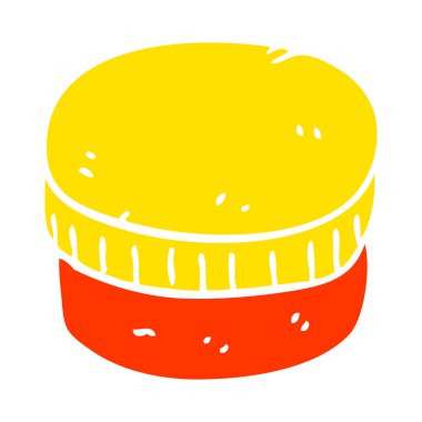 çizgi film doodle nemlendirici kavanoz