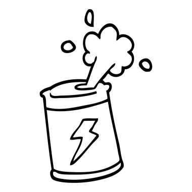 siyah beyaz çizgi film soda olabilir