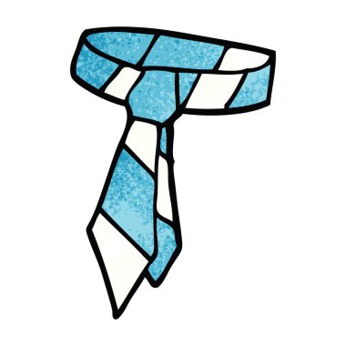 çizgi film doodle çizgili kravat