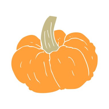 düz renk illüstrasyon kabak